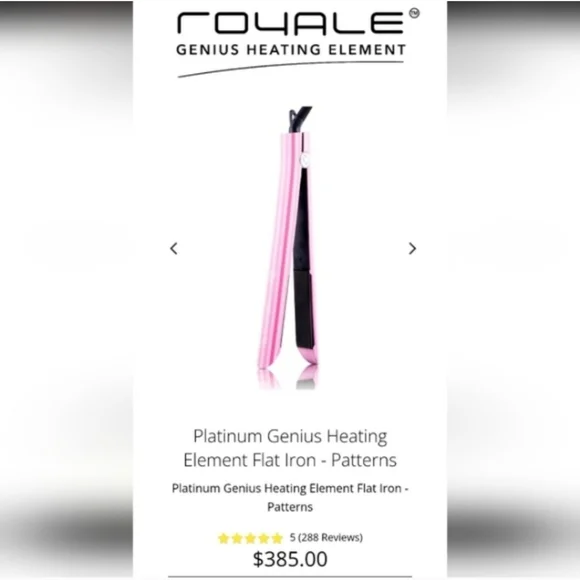 Royale Pink Hair Straightener Re: $385 with Royale Flawless Magic Oil Re: $250 - Picture 8 of 8